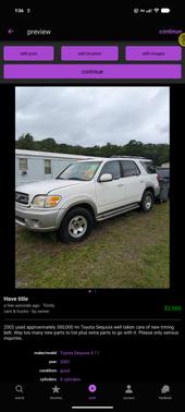 White 2002 Toyota Sequoia SR5