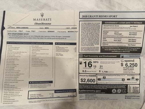 2018 Maserati GranTurismo Sport