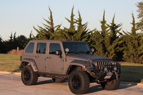 Gray 2012 Jeep Wrangler Unlimited Sport