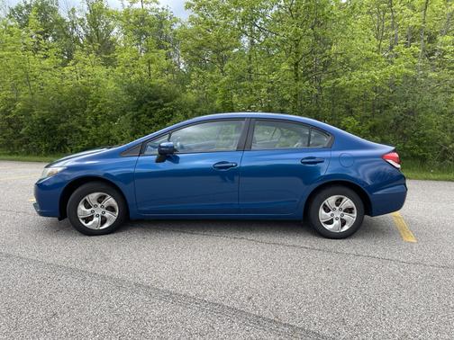 Blue 2014 Honda Civic LX