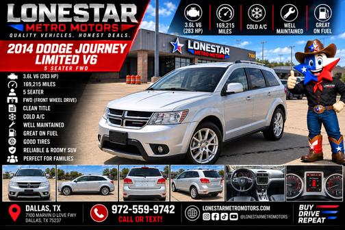 Silver 2014 Dodge Journey Limited