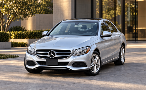 Blue 2015 Mercedes-Benz C-Class C 300