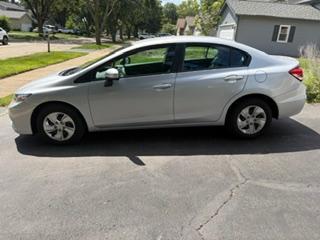 Silver 2015 Honda Civic LX