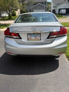 Silver 2015 Honda Civic LX