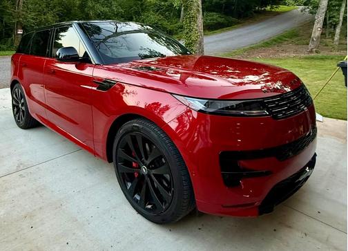 Red 2025 Land Rover Range Rover Sport P400 Dynamic SE
