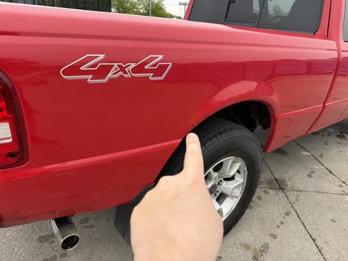 Red 2009 Ford Ranger XLT SuperCab