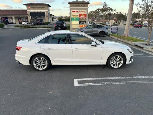 White 2021 Audi A4 45 S line Premium