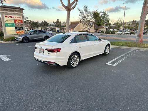 White 2021 Audi A4 45 S line Premium