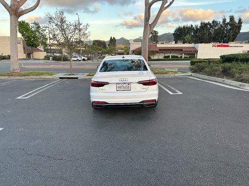 White 2021 Audi A4 45 S line Premium