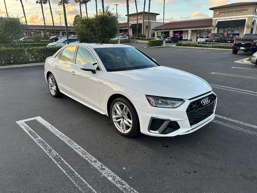 White 2021 Audi A4 45 S line Premium