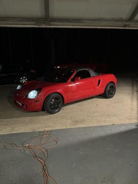 Red 2003 Toyota MR2 Spyder