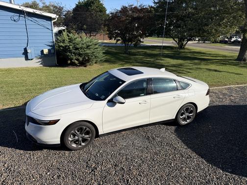 White 2025 Honda Accord Hybrid EX-L