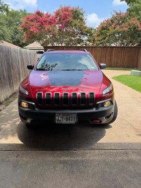 Red 2016 Jeep Cherokee Trailhawk