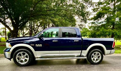 Blue 2017 RAM 1500 Laramie