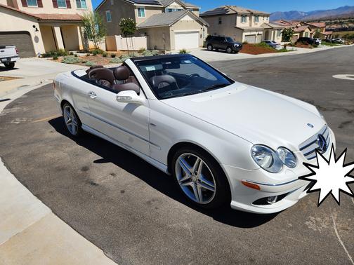 White 2009 Mercedes-Benz CLK-Class CLK 350