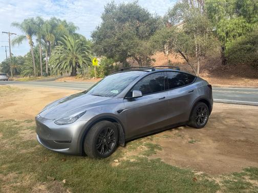 Silver 2025 Tesla Model Y Long Range AWD