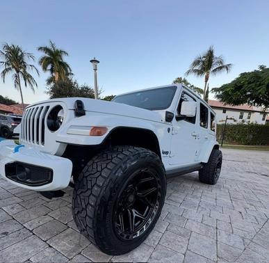 White 2023 Jeep Wrangler 4xe Sahara High Altitude