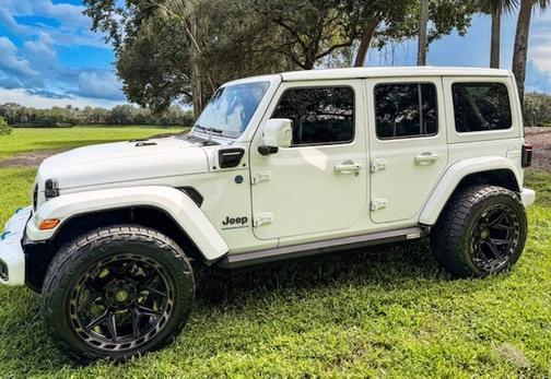 White 2023 Jeep Wrangler 4xe Sahara High Altitude