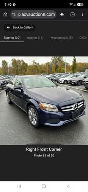 Blue 2018 Mercedes-Benz C-Class C 300 4MATIC