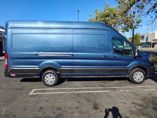 Blue 2023 Ford E-Transit T-350 EL High Roof