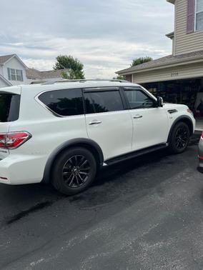 White 2018 Nissan Armada Platinum
