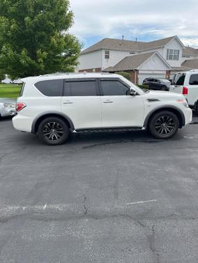 White 2018 Nissan Armada Platinum