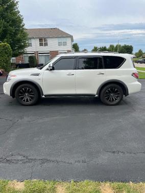 White 2018 Nissan Armada Platinum