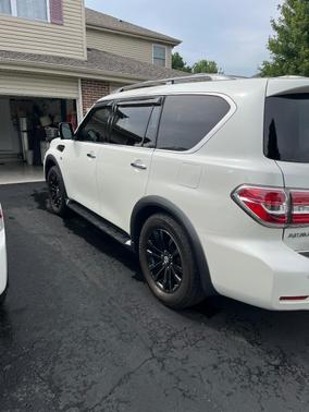 White 2018 Nissan Armada Platinum
