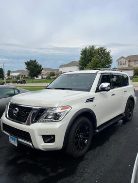 White 2018 Nissan Armada Platinum