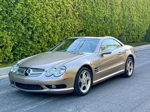 Beige 2004 Mercedes-Benz SL-Class SL600 Roadster