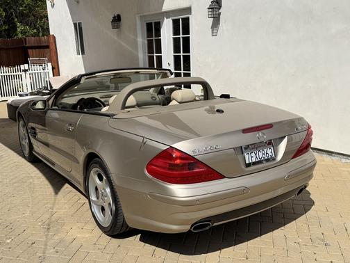 Beige 2004 Mercedes-Benz SL-Class SL600 Roadster