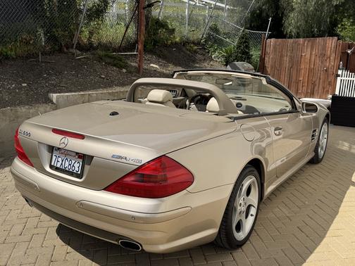 Beige 2004 Mercedes-Benz SL-Class SL600 Roadster