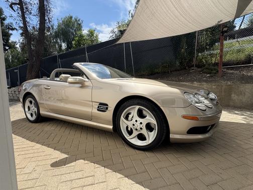 Beige 2004 Mercedes-Benz SL-Class SL600 Roadster