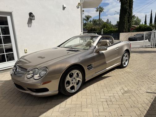 Beige 2004 Mercedes-Benz SL-Class SL600 Roadster