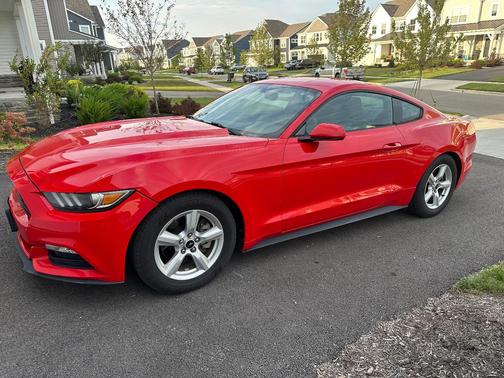 Red 2017 Ford Mustang V6