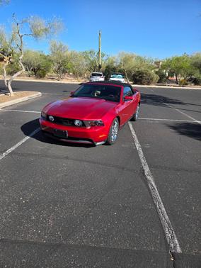 Red 2010 Ford Mustang GT Premium