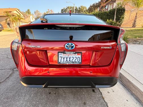 Red 2017 Toyota Prius Four Touring