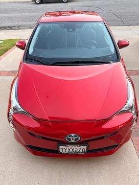 Red 2017 Toyota Prius Four Touring
