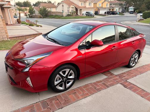 Red 2017 Toyota Prius Four Touring