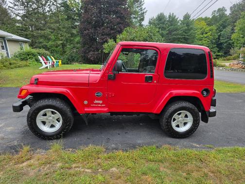 Red 2005 Jeep Wrangler X