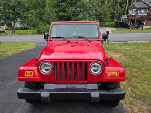 Red 2005 Jeep Wrangler X