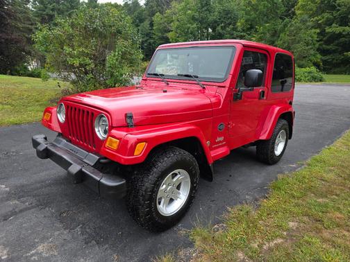 Red 2005 Jeep Wrangler X