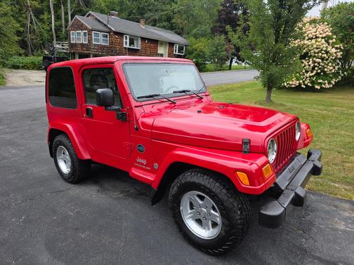 Red 2005 Jeep Wrangler X