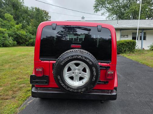 Red 2005 Jeep Wrangler X