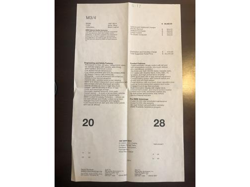 Silver 1997 BMW M3 Base