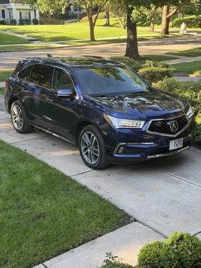 Blue 2018 Acura MDX 3.5L w/Advance & Entertainment Pkgs