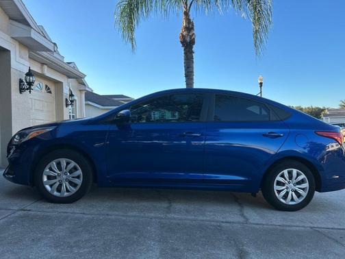 Blue 2022 Hyundai Accent SE