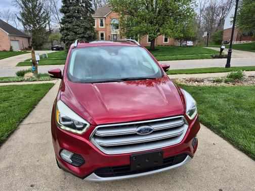 Red 2017 Ford Escape Titanium