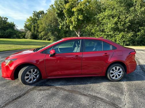 Red 2021 Toyota Corolla LE