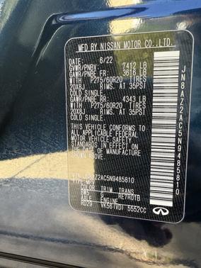 2022 INFINITI QX80 LUXE